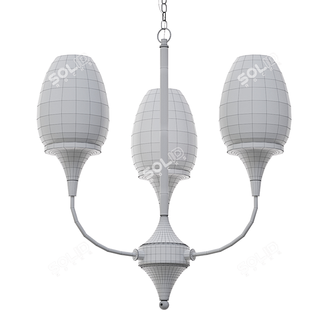 Praise Ceiling Light - Elegant Illumination 3D model image 2
