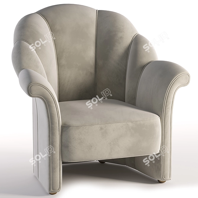 Modern Armchair: 3Ds Max 2014, Corona Render 3D model image 1