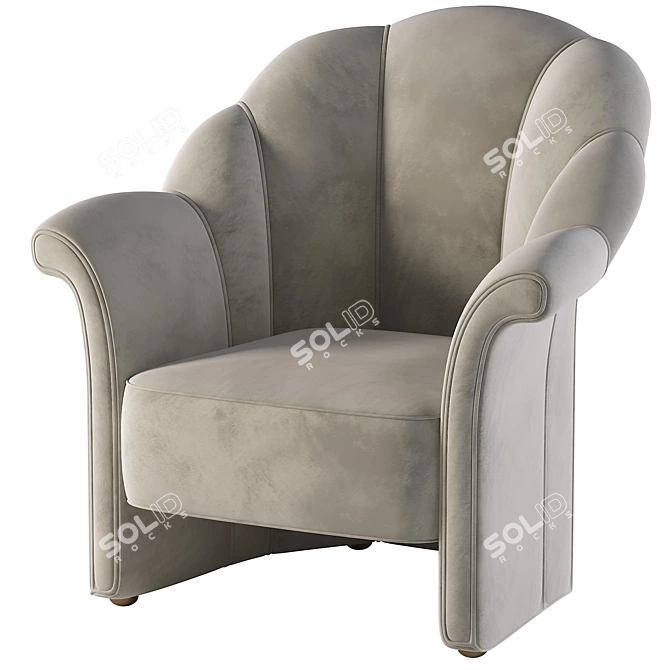 Modern Armchair: 3Ds Max 2014, Corona Render 3D model image 3