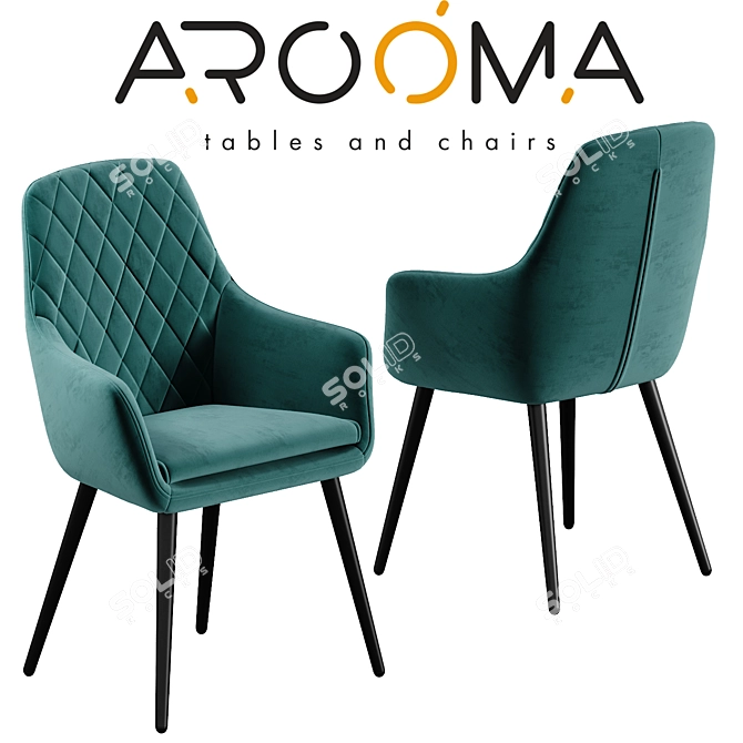 Ardeko AROOMA Chair: Stylish and Compact Design 3D model image 1