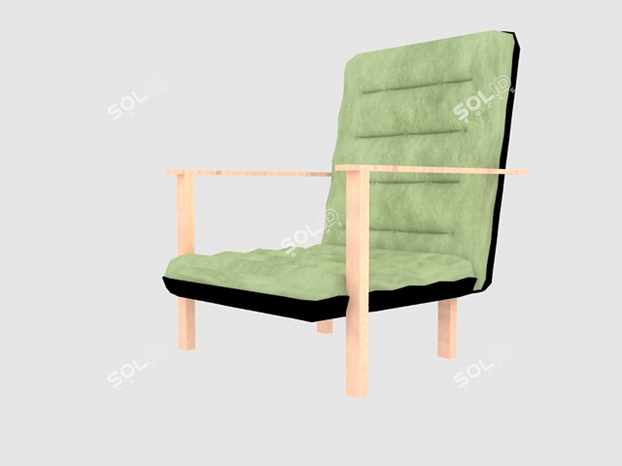 Sleek Modern Office Chair 3D model image 2