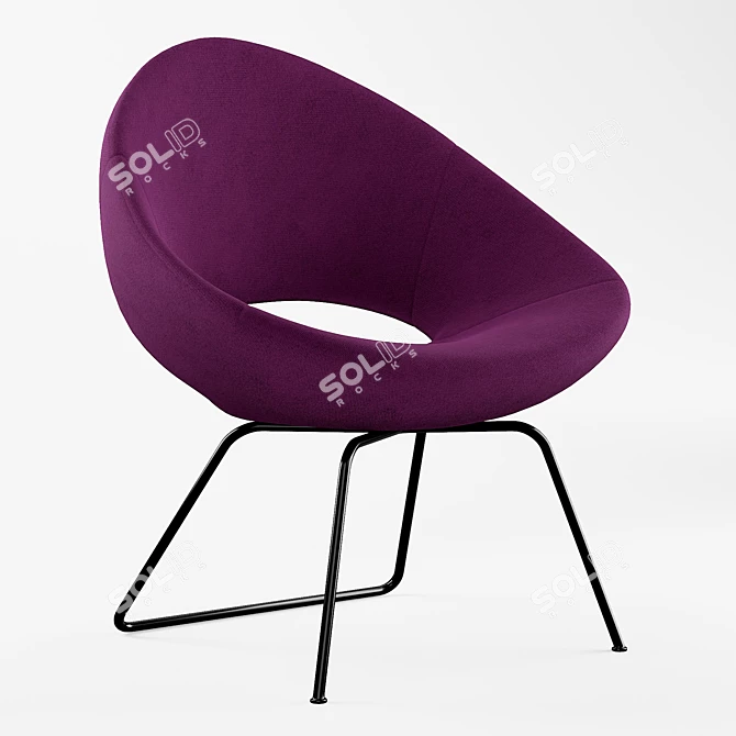 Modern Shark Lounge Chair: Comfortable and Stylish 3D model image 1