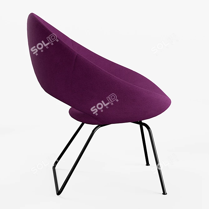 Modern Shark Lounge Chair: Comfortable and Stylish 3D model image 2