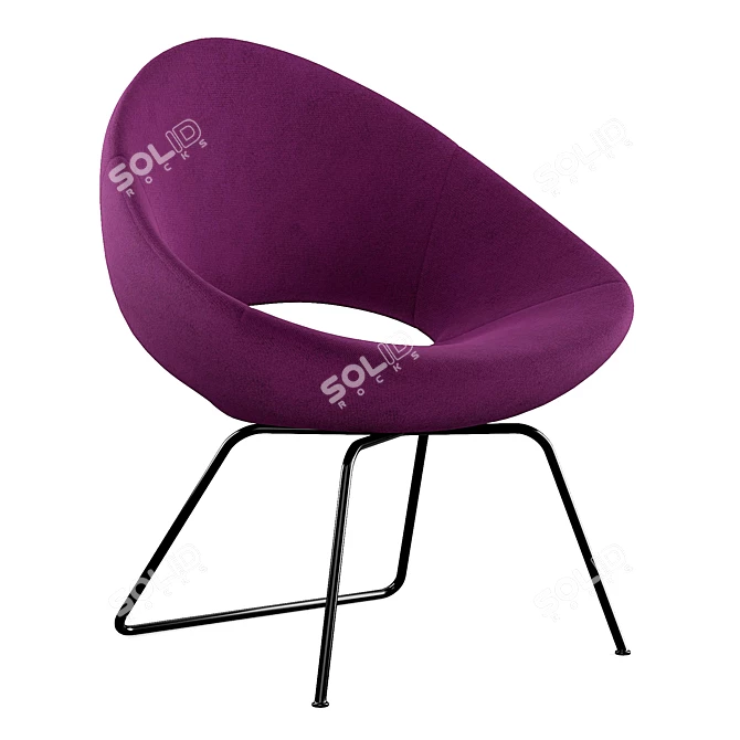 Modern Shark Lounge Chair: Comfortable and Stylish 3D model image 7