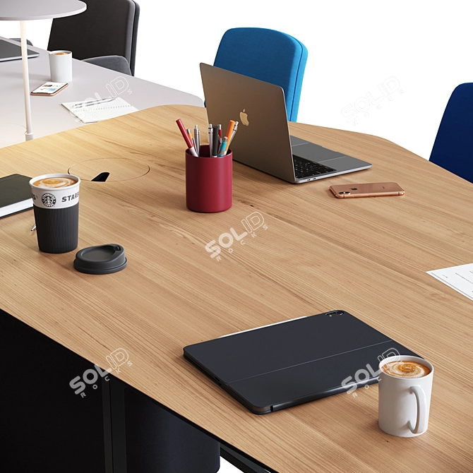 OrangeBox Fielding WorkTable 3D model image 4