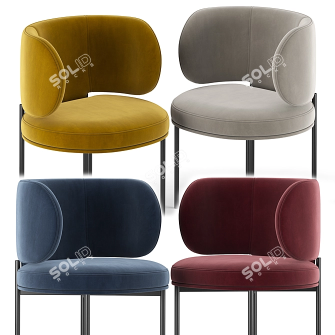 Sleek Akiko Chair: Modern Design 3D model image 2