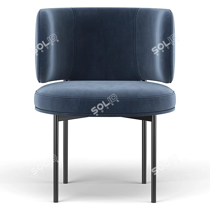 Sleek Akiko Chair: Modern Design 3D model image 3