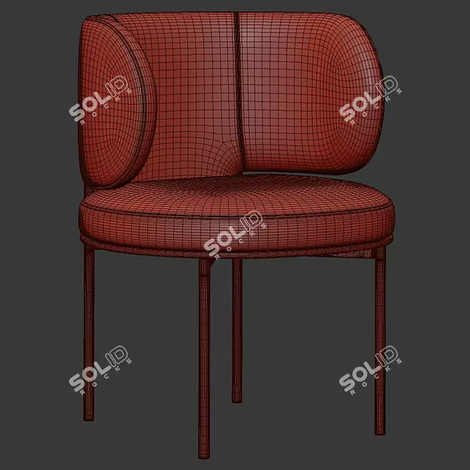 Sleek Akiko Chair: Modern Design 3D model image 5