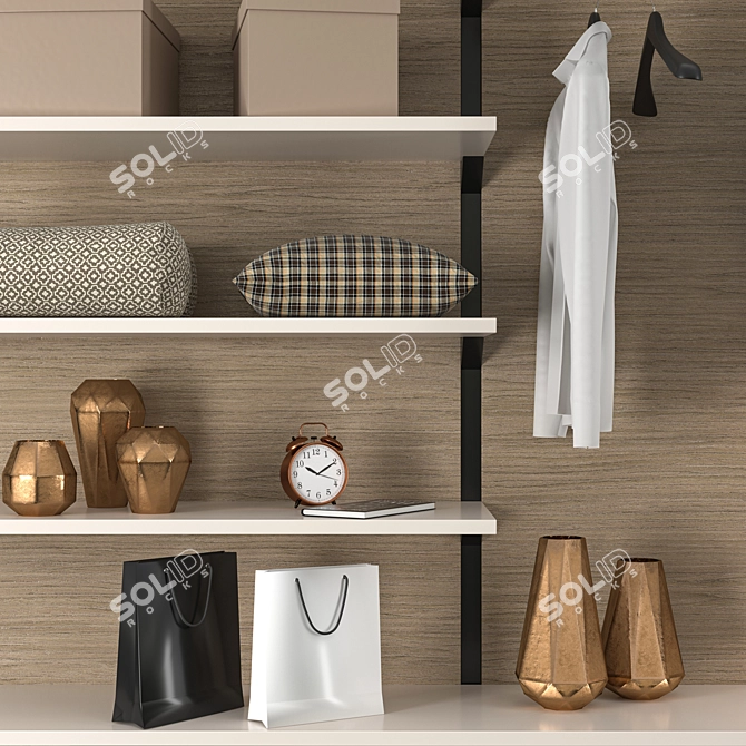 Spacious Edit Poly Cupboard 3D model image 3