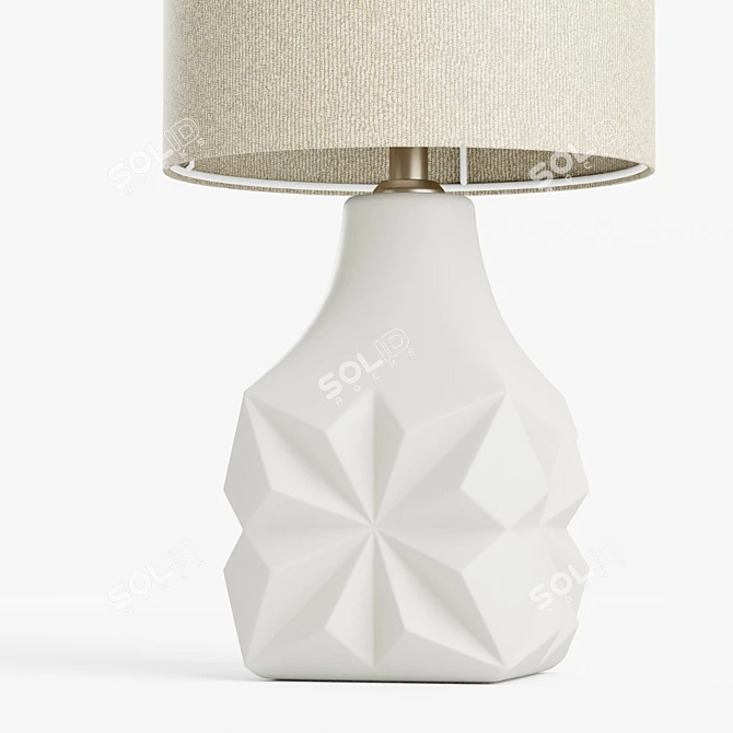 Elegant Ceramic Mandy Table Lamp 3D model image 3