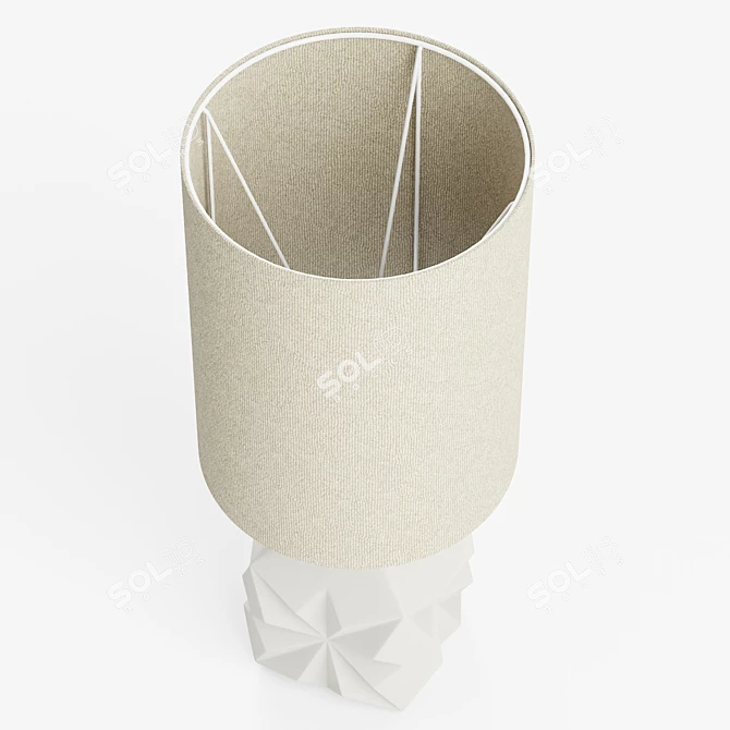 Elegant Ceramic Mandy Table Lamp 3D model image 4