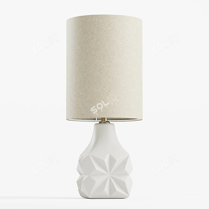 Elegant Ceramic Mandy Table Lamp 3D model image 5