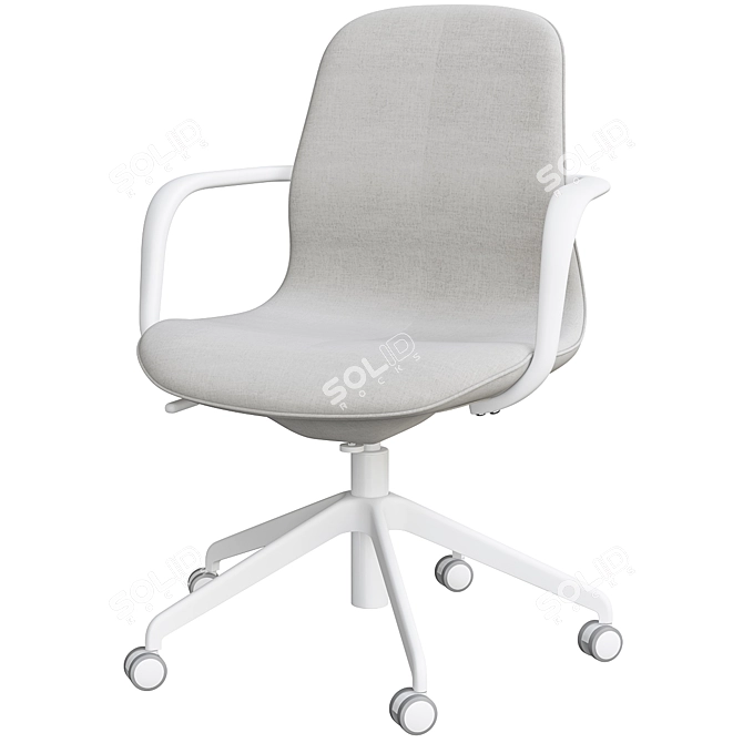 Ergonomic Långfjäll Chair 3D model image 5
