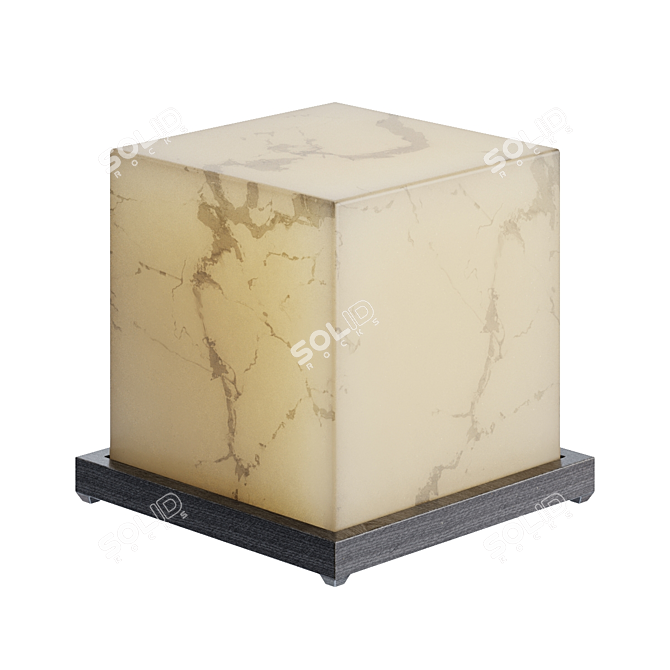 Luxury Armani Alabaster Lamp 3D model image 2