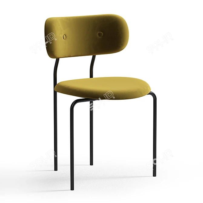 GUBI Coco Dining Chair: Sleek & Stylish 3D model image 3