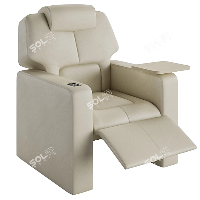 Luxury Hollywood Cinema Seating 3D model image 2