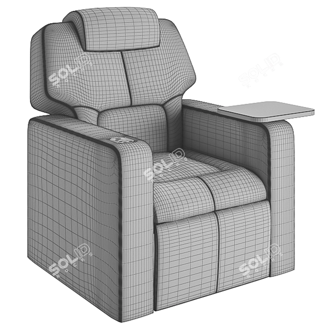 Luxury Hollywood Cinema Seating 3D model image 3