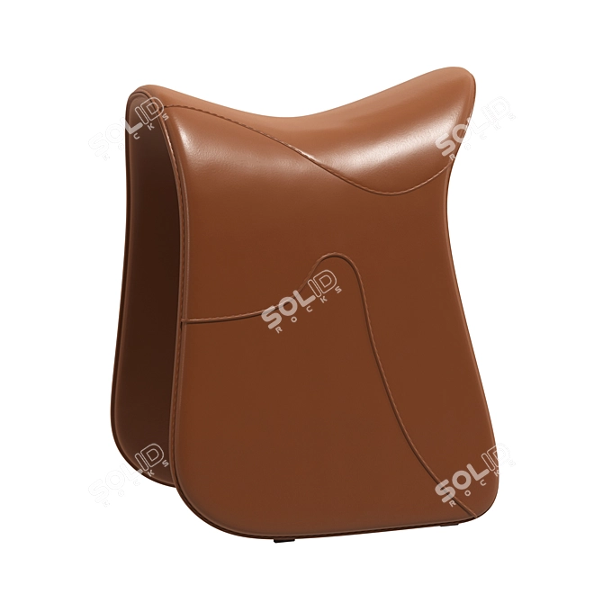 Pepe Equestrian Ottoman: Italian Craftsmanship 3D model image 8