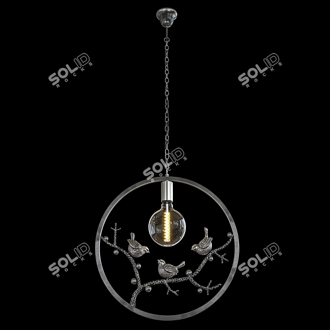 Elegant Terra OM Chandelier 3D model image 5