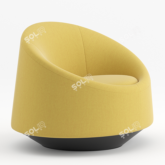 Elegant Crystal Armchair by Tacchini 3D model image 6