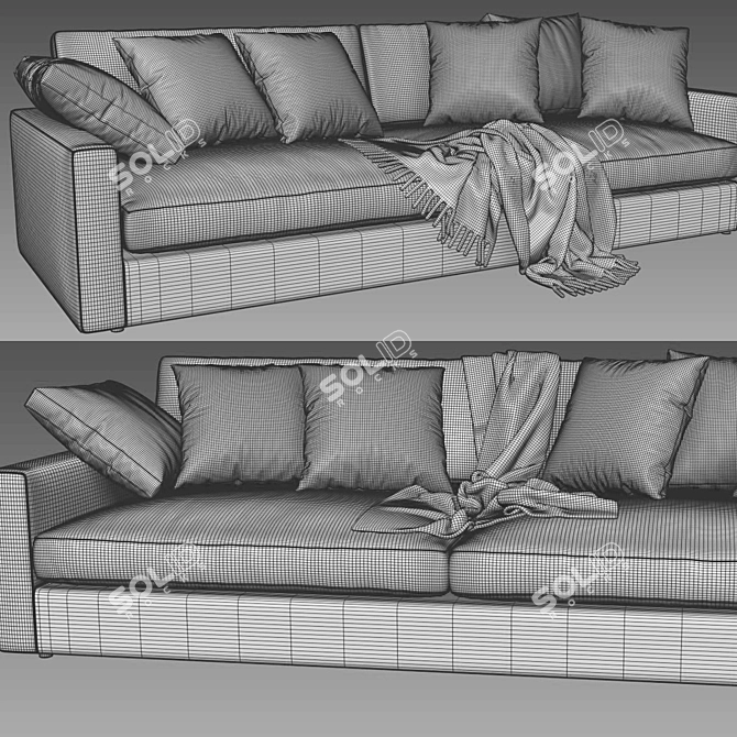 Modern Linteloo Fabio Sofa 3D model image 4