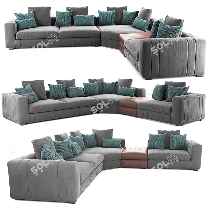 Lapo Modular Sofa: Stylish and Versatile 3D model image 1