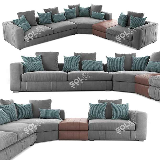 Lapo Modular Sofa: Stylish and Versatile 3D model image 2