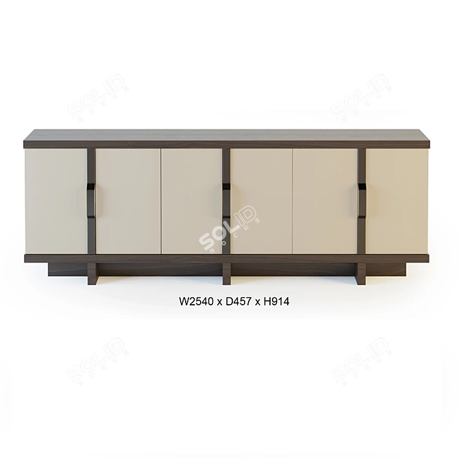 Elegant Abington Credenza: Timeless Beauty 3D model image 3