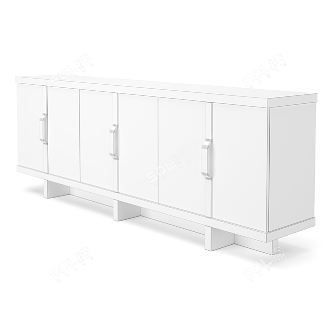 Elegant Abington Credenza: Timeless Beauty 3D model image 4