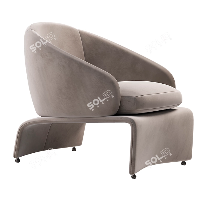 Modern Armchair: 3Ds Max 2014, Corona 2, Exportable, Textured 3D model image 1
