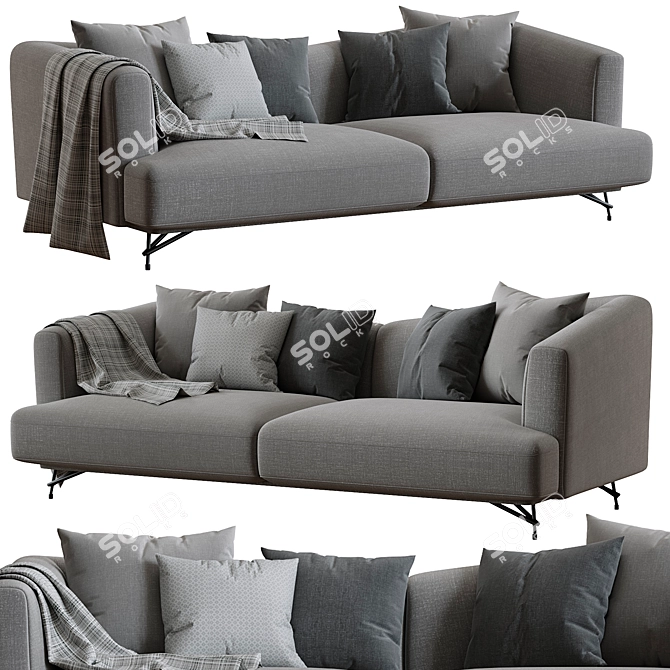 Stylish Lennox Sofa by Ditre Italia 3D model image 1