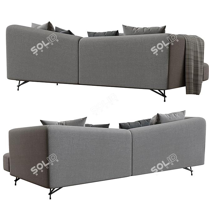 Stylish Lennox Sofa by Ditre Italia 3D model image 5