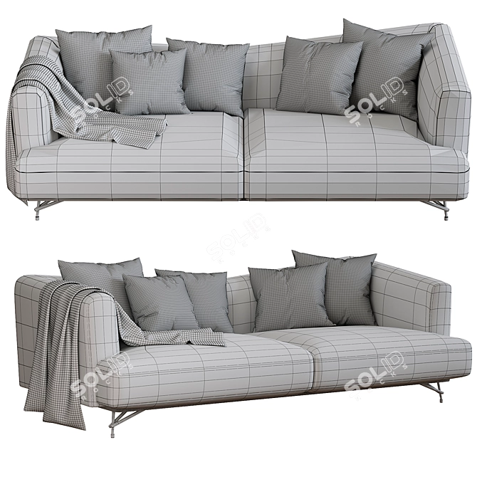 Stylish Lennox Sofa by Ditre Italia 3D model image 6