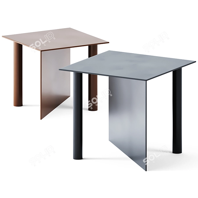 Stylish Square Coffee Tables 3D model image 1