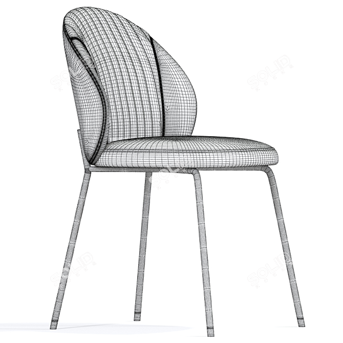 Elegant Eichholtz EN Dining Chair 3D model image 4