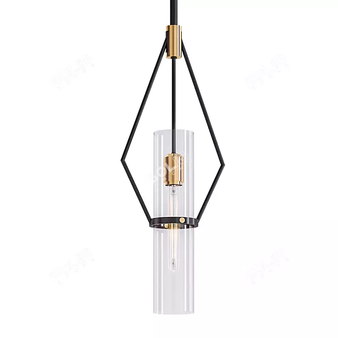 Raef 1Lt Pendant: Elegant and Versatile Lighting 3D model image 1