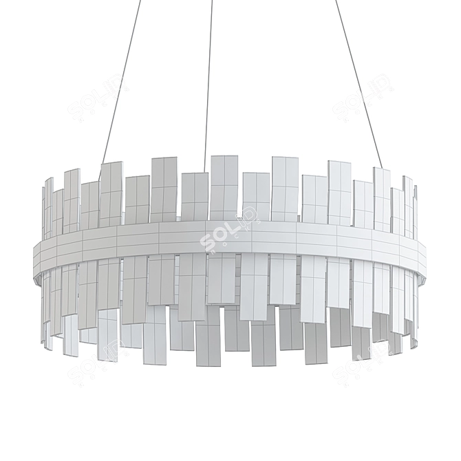 Modern Hanging Chandelier 101179 3D model image 2