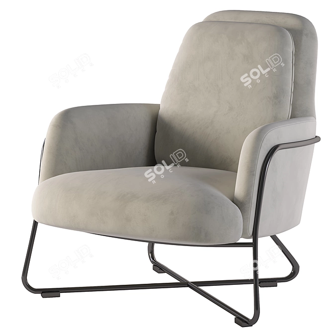 Modern Armchair with 3Ds Max 2014 3D model image 3