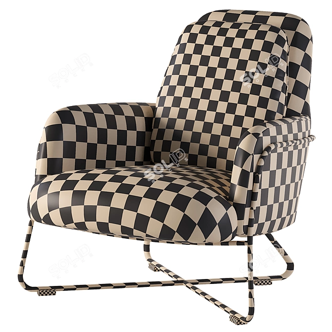 Modern Armchair with 3Ds Max 2014 3D model image 4