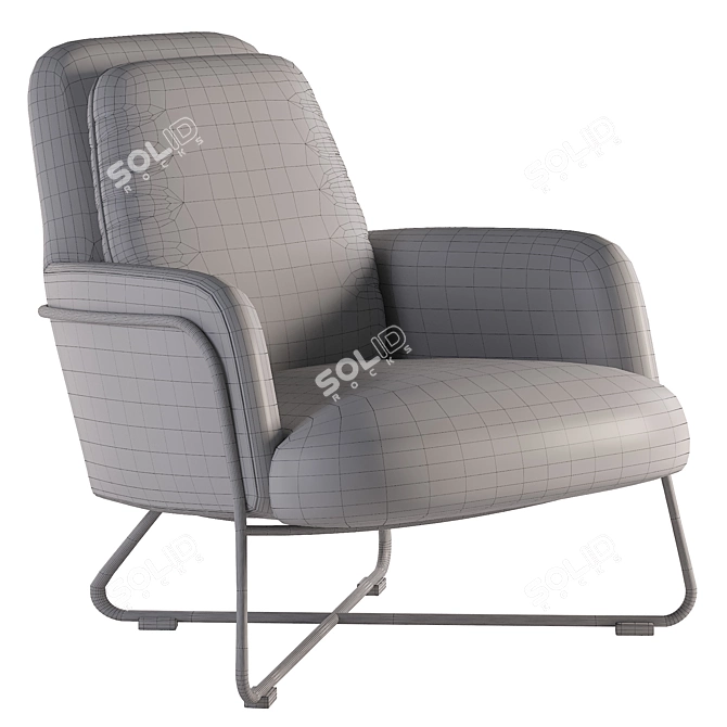 Modern Armchair with 3Ds Max 2014 3D model image 5