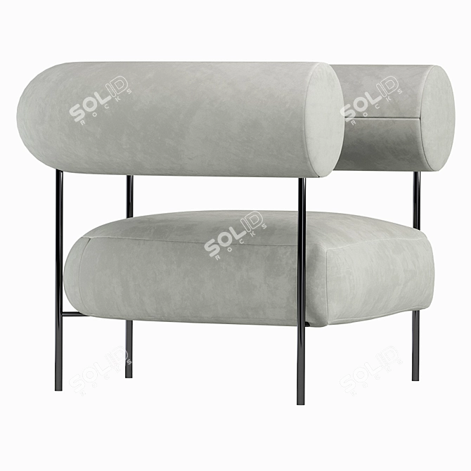 Elegant Williams Chair: Modern Design 3D model image 2