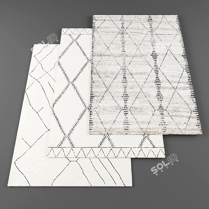 High-Resolution Carpets Set 3D model image 1