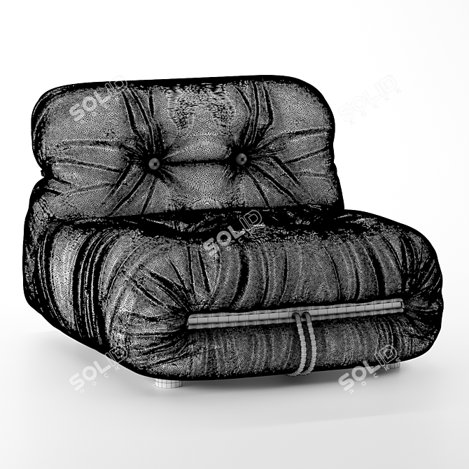 Soriana Lounge Chair: Stylish and Comfortable 3D model image 3