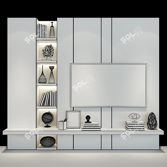 Elegant Storage Solution: Cabinet Furniture 3D model image 2
