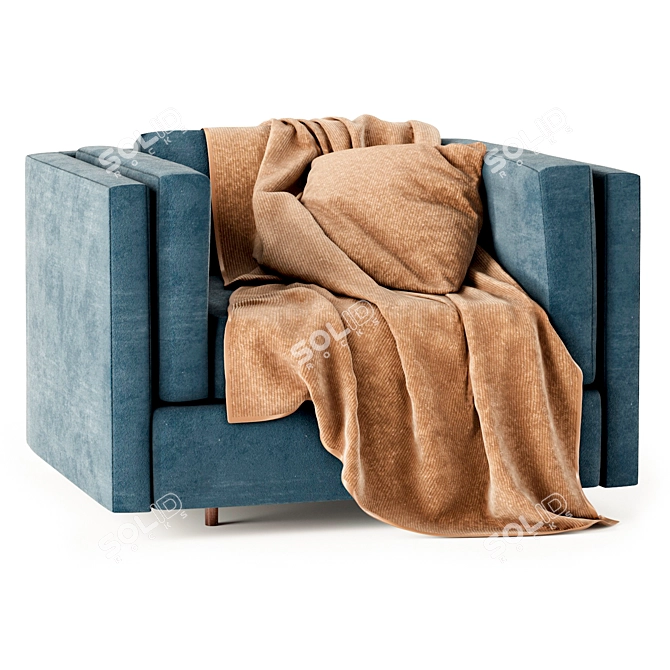 Mid-Century Harvey Probber Lounge Chair 3D model image 1