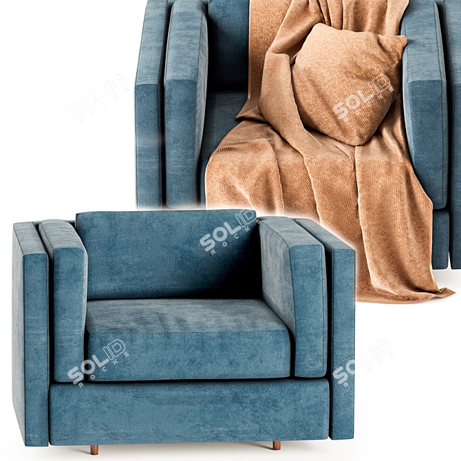 Mid-Century Harvey Probber Lounge Chair 3D model image 2