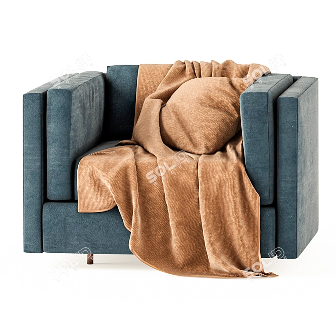 Mid-Century Harvey Probber Lounge Chair 3D model image 3