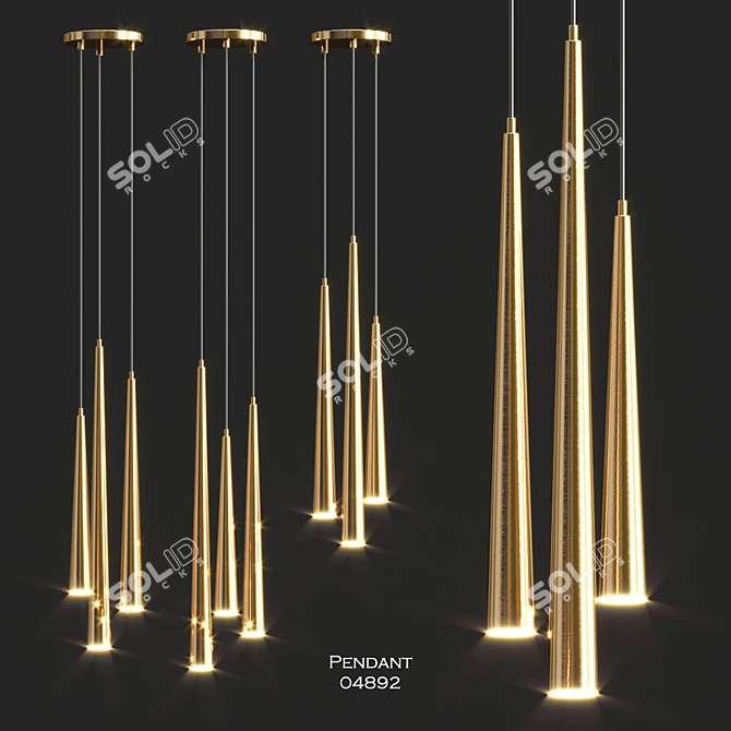 Elegant Usona Pendant 04892 3D model image 1