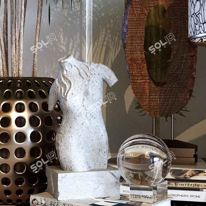 Modern Decor Set 2015 3D model image 6