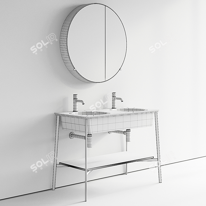 Cielo Catino Doppio Vanity Set 3D model image 5